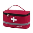 thumbnail image 1 of First Aid Bag Empty Emergency Treatment Medical Bags Reflective Strip Compartment Design Oxford Cloth First Responder Bag for Home School Office Car Traveling Hiking, 1 of 7