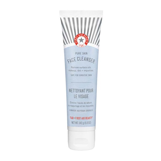 First Aid Beauty Face Cleanser calms redness and irritation while
