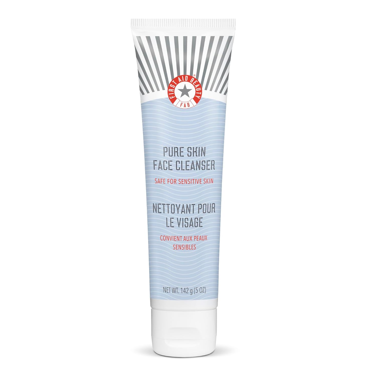 First Aid Beauty Pure Skin Face Cleanser, Sensitive Skin Cream Cleanser
