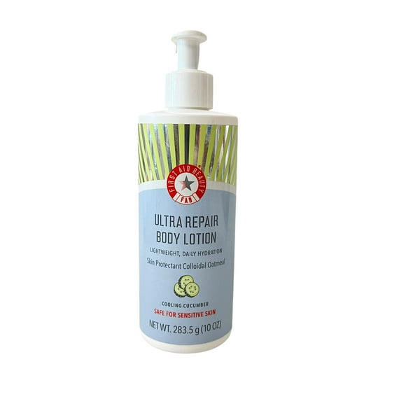 First Aid Beauty Ultra Repair Body Lotion Cooling Cucumber 10 oz