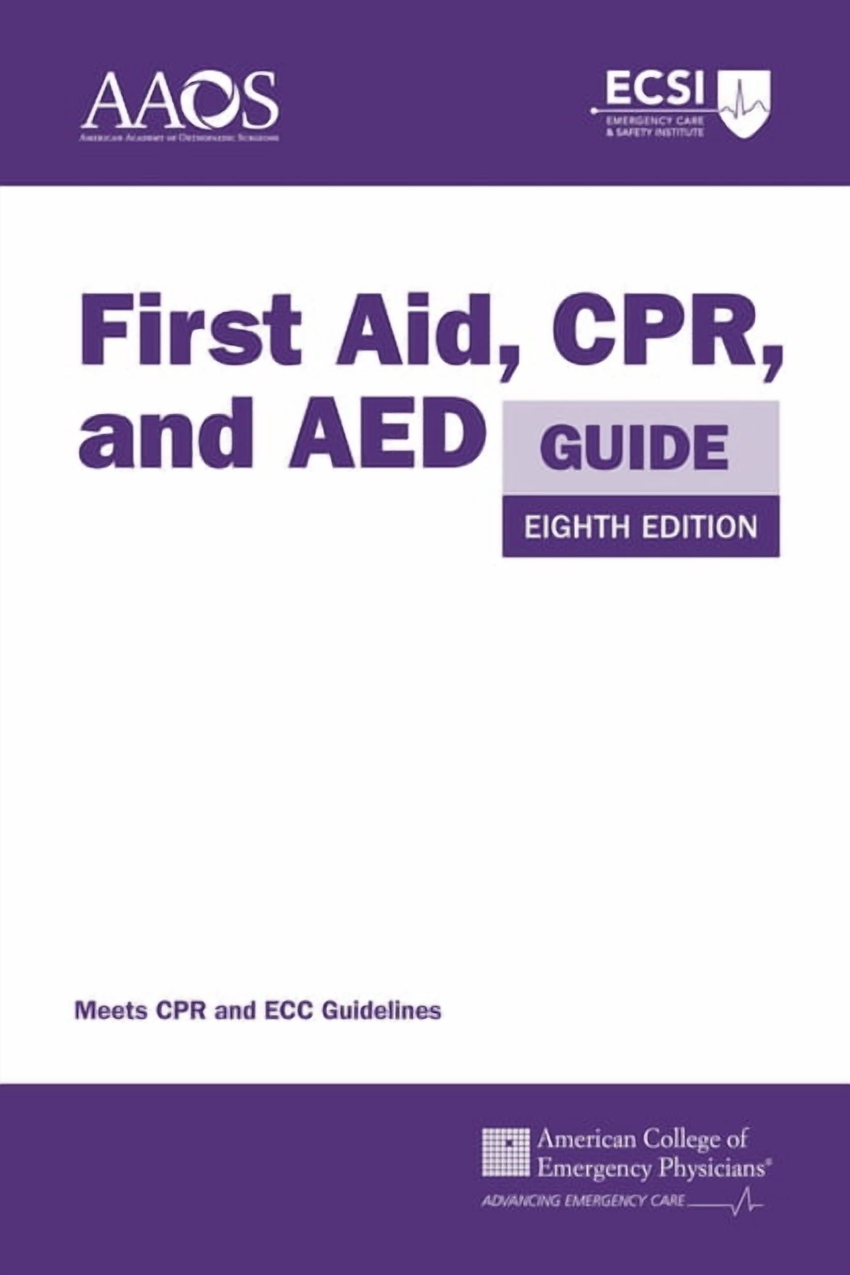 First Aid, Cpr, and AED Guide: ., (Paperback) - Walmart.com