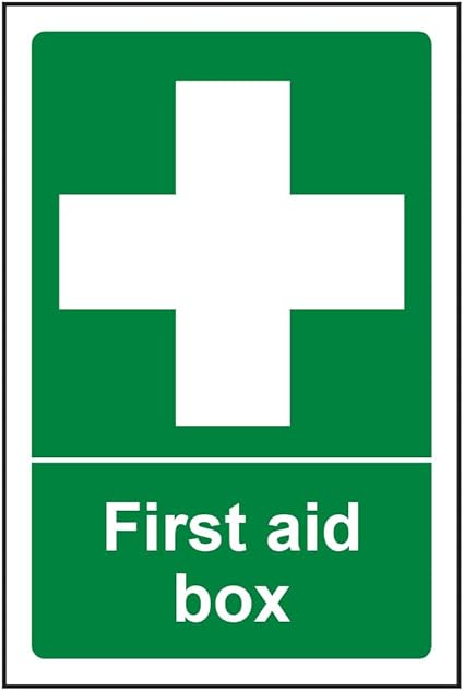 First Aid General - First Aid Box - 12 x 8 inch Rust Free Aluminum Sign ...
