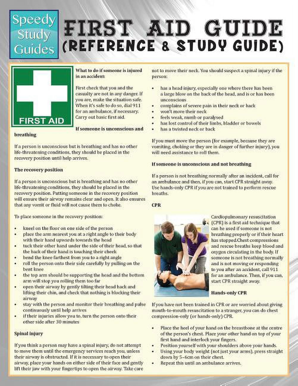 First Aid Guide (Reference & Study Guide) (Speedy Study Guide ...