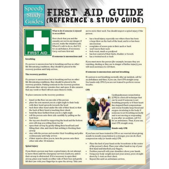 First Aid Guide (Reference & Study Guide) (Speedy Study Guide)