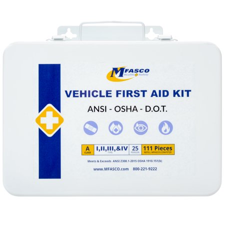 First Aid Kit #16 Metal DOT ANSI Class A