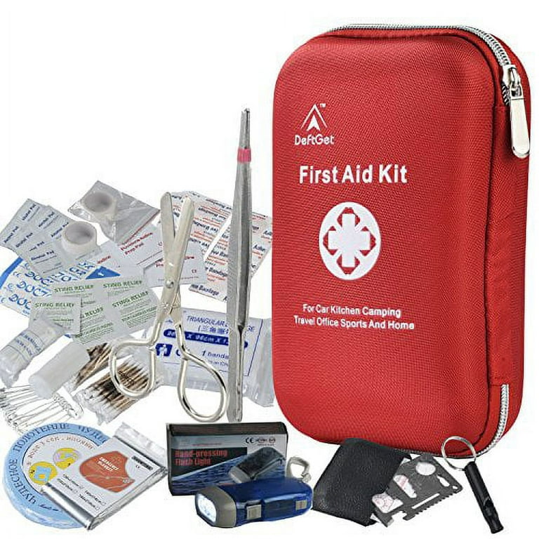 277 Pcs First Aid Kit Car Waterproof Portable Emergency Kit Survival Equipment for Home School Camping Hiking Hunting and Travel Outdoor Adventure