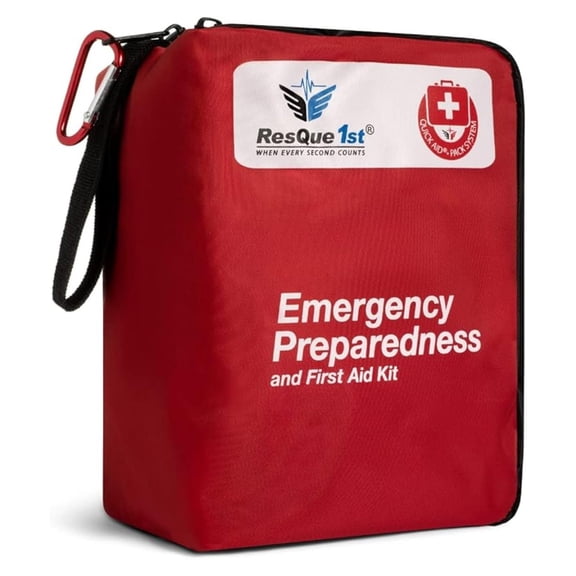 First Aid Kit 180 Piece - Travel, Car, Home, Outdoor - Survival Emergency Medical Kit for Hiking, Camping, Adventures - Portable FAK