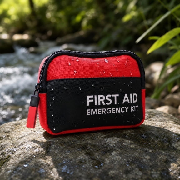 First Aid Kit Bag, Small First Aid Kit, Travel First Aid Kit Mini, Waterproof First Aid Kit, 6X4 Inch Compact 1Pc Empty Storage Pouch for Organized Small Emergency Supply Storage