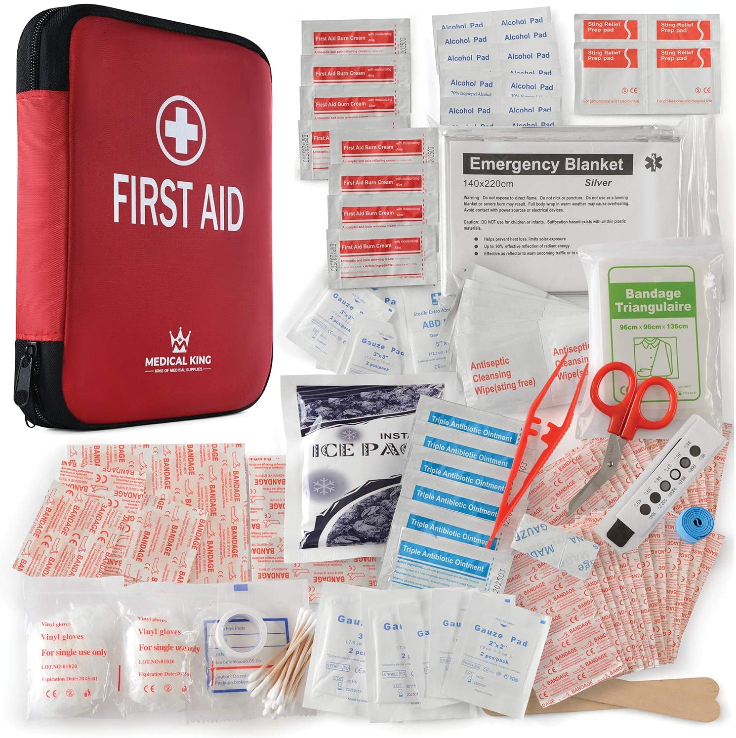 First Aid Kit Grate For Travel Hiking Camping Home Car Office All ...