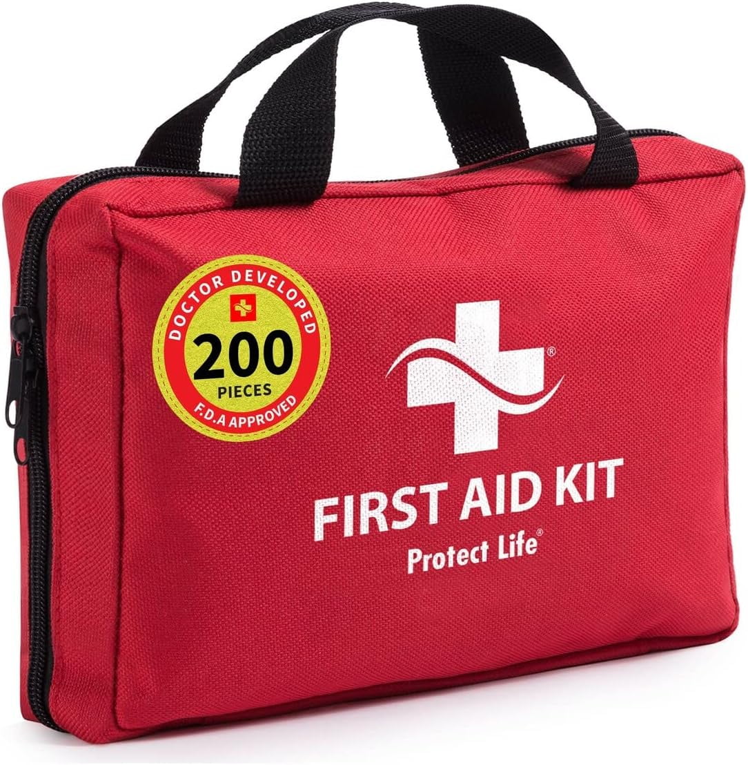 First Aid Kit for Home/Businesses (200 Piece) Emergency Kit/Travel First  Aid Kit for Car. Small First Aid Kit. Home First Aid Kit Bag  Survival/Medical kit. Car First Aid kit/First Aid Kits Travel