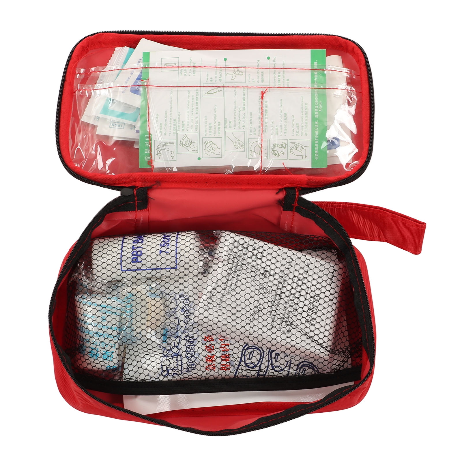 First Aid Kit Includes Dressings Wet Wipes Fever Reducing Patches