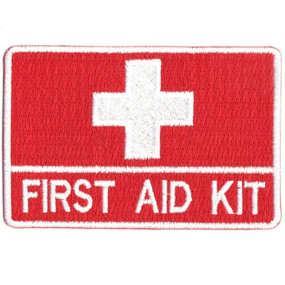 First Aid Kit Iron On Patch