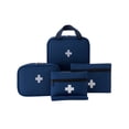 thumbnail image 1 of First Aid Kit, Navy Blue 4-Pack Portable Travel Emergency Pouch Set, Lightweight Compact Organizer Bags for Outdoor Camping Hiking Home Office Vehicle Road Trip Medical Supply Storage, 1 of 8