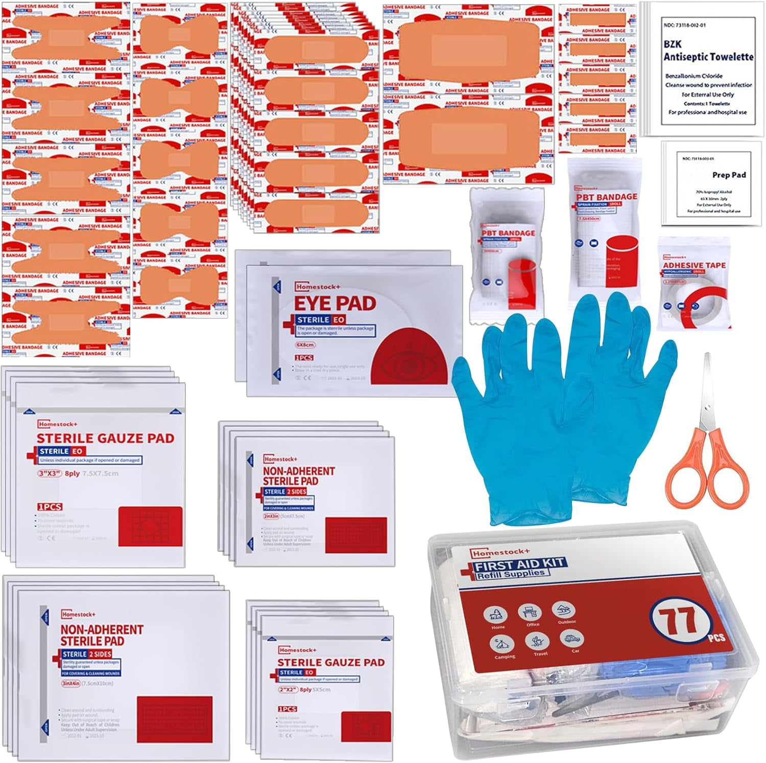First Aid Kit Refill - Extra Replacement Supplies for First Aid Kits ...