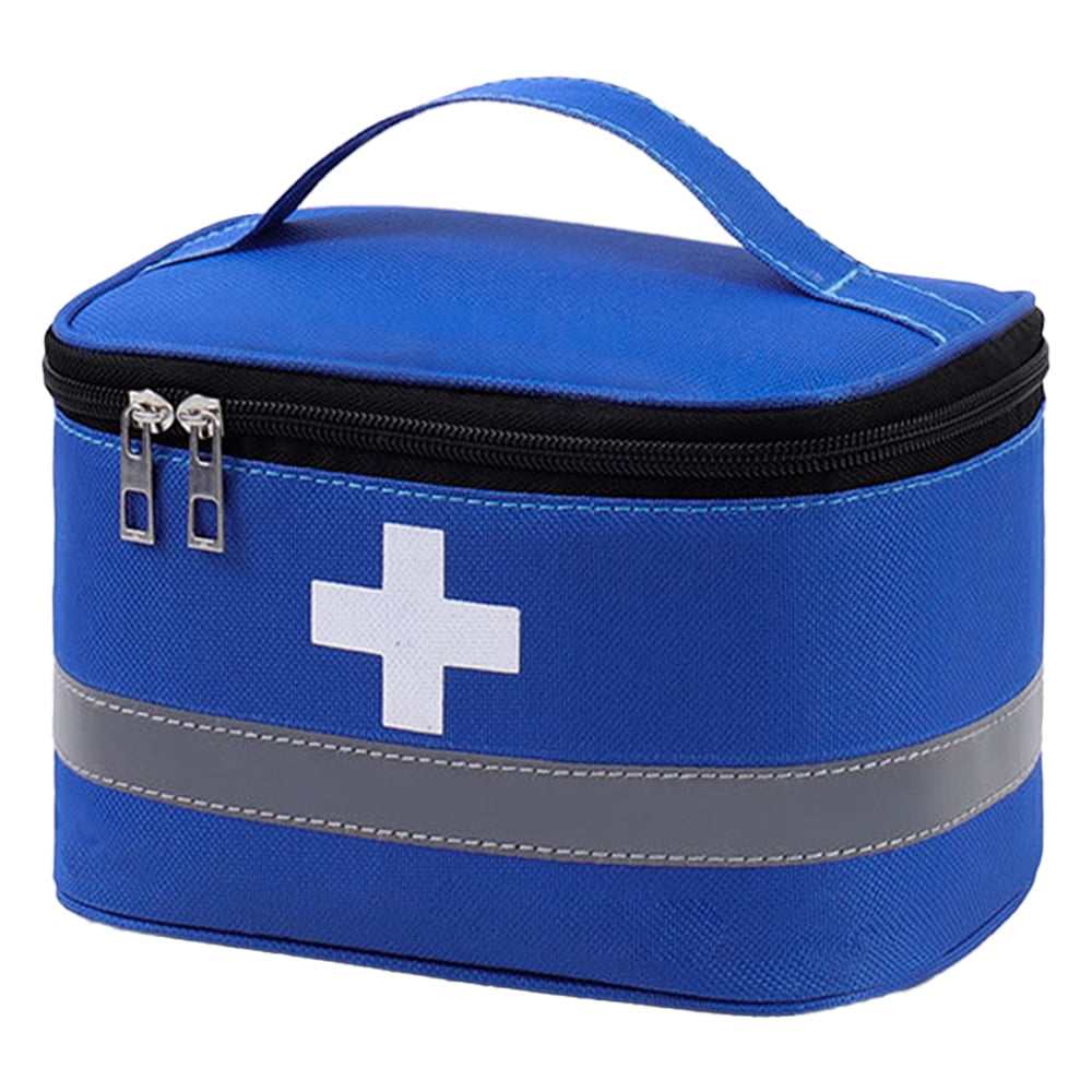 Storage Box Organizer for First Aid Kit, Medicine, Medical, Dental Supplies  - Large, Clear