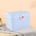thumbnail image 1 of First Aid Kit, ZzCityTK Portable Compact Emergency Kit, All-Purpose Waterproof Sealed Storage for Home Car Travel Camping Outdoor, Blue, 1 of 7