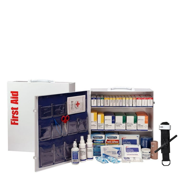 First Aid Only 3-shelf 100-person First Aid Kit - 1092 x Piece(s) For 100 x Individual(s) - 16.5 First Aid Only 3-shelf 100-person First Aid Kit - 1092 x Piece(s) For 100 x Individual(s) - 16.5