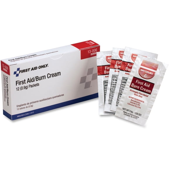 First Aid Only 13-006 First Aid/Burn Cream Packet (3 Boxes of 12)