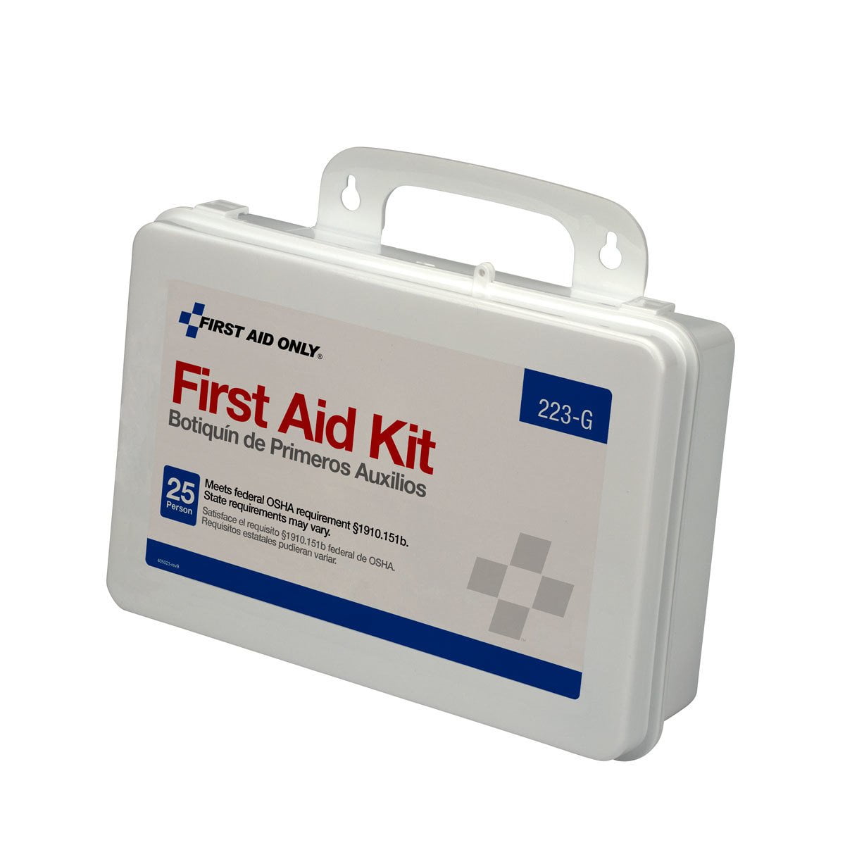 First Aid Only 223-G 25-Person Emergency First Aid Kit for Office, Home Improvement, and Construction with Gasket, 107 Pieces CA1