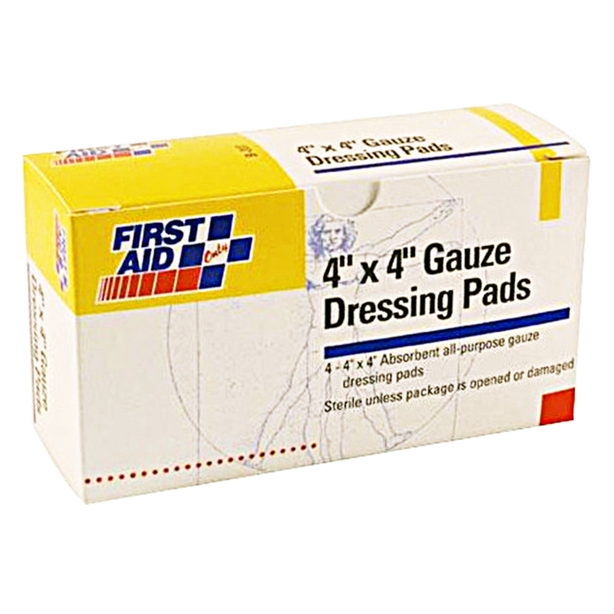 First Aid Pad First Aid Only 3-Ply Gauze Pads, 4