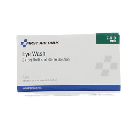 First Aid Only 7-010 Eyewash, 1oz., 2/Bx
