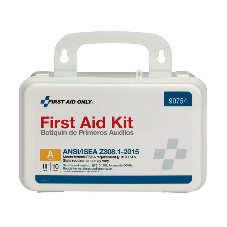 ANSI Compliant 10 Person First Aid Kit Refill, 65 Pieces