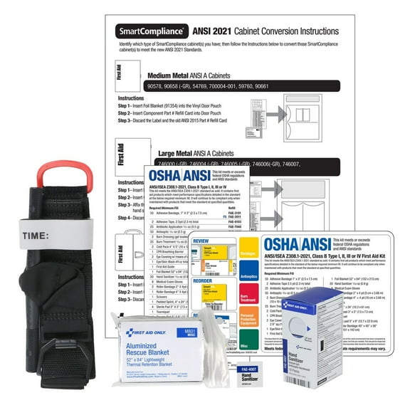 First Aid Only 91366 Smart Compliance B 2021 Conversion Kit (12-Piece/Kit)