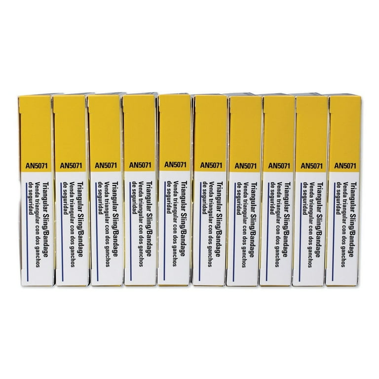 First-Aid Refill Sling/Tourniquet Triangular Bandages, 40 x 40 x 56, 10/Pack First-Aid Refill Sling/Tourniquet Triangular Bandages, 40 x 40 x 56, 10/Pack