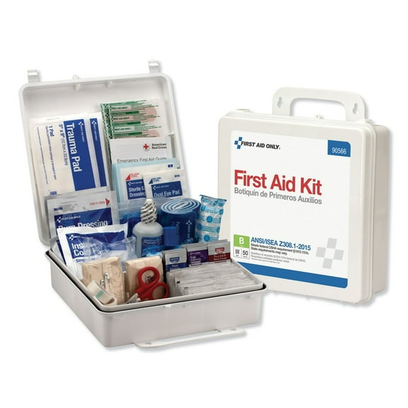 First Aid Only ANSI 2015 Compliant Class B Type III First Aid Kit for 50 People, 199 Pieces