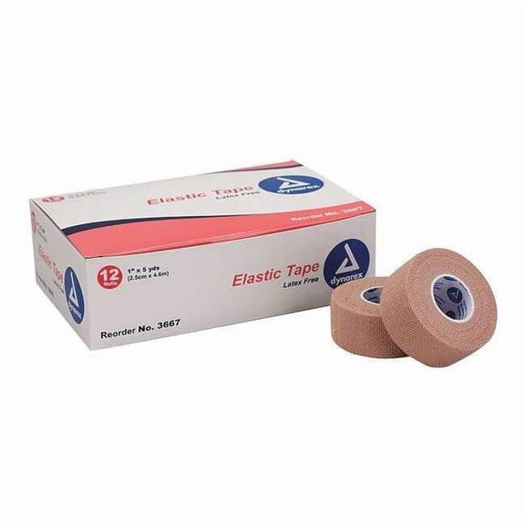 First Aid Only Adhesive Elastic Tape, Tan, 1 W, 5 L, PK12 M656