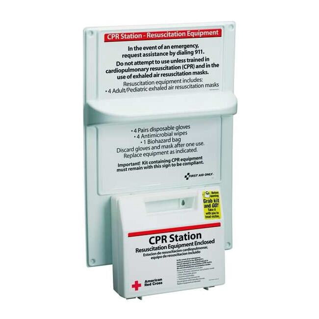 CPR Station, Plastic Box, 20 Components, 1 People Served 9145-RC
