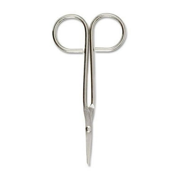 First Aid Only Compact Scissors, Nickel-Plated, 4-1/2", Silver