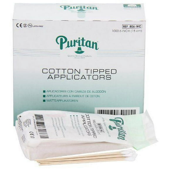 First Aid Only Cotton Tip Swab, Non-Sterile, 6 in., PK100 90933