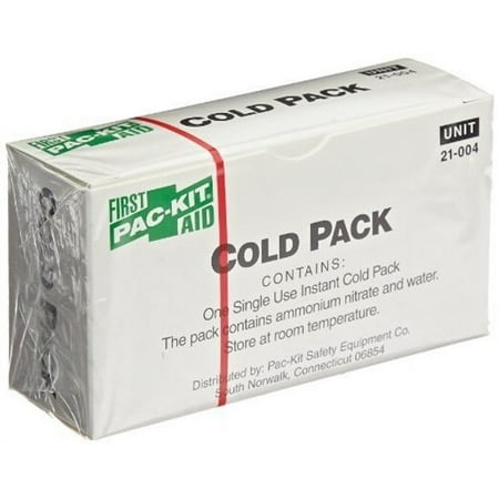 First Aid Only Disposable Plastic 4 x 5" Instant Cold Pack B503-5 5 per Box