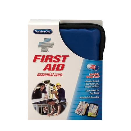 First Aid Only Essential Care First Aid Kit, Fabric Case, 194 Pc