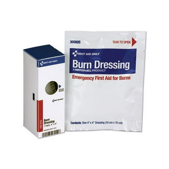 First Aid Only, FAOFAE7012, SmartCompliance Refill Burn Dressing, 1 Each, White,Blue