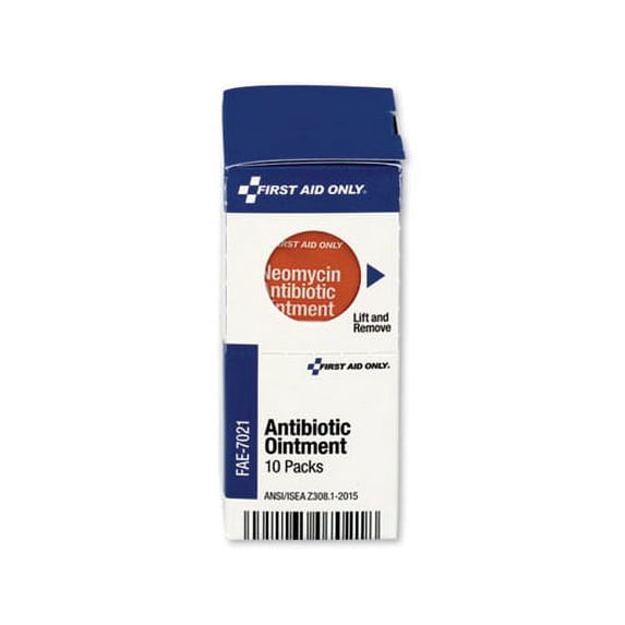First Aid Only, FAOFAE7021, Antibiotic Ointment, 10 / Box