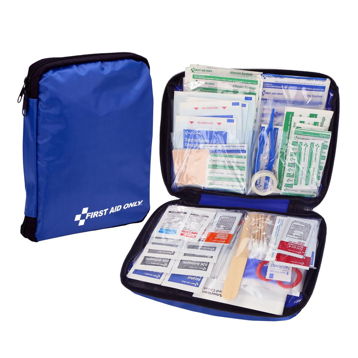 First Aid Only First Aid Essentials Kit, 299 Piece, Fabric Case