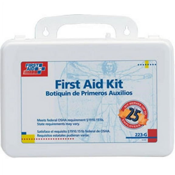 First Aid Only First Aid Kit w/House,107pcs,3x7",WHT 223