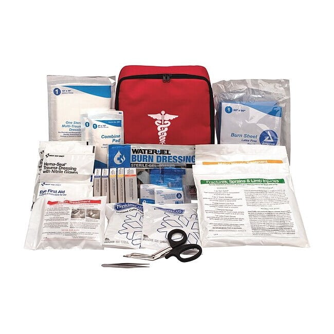 First Aid Kit and Housing, Fabric 109 Components, 25 People Served 3300