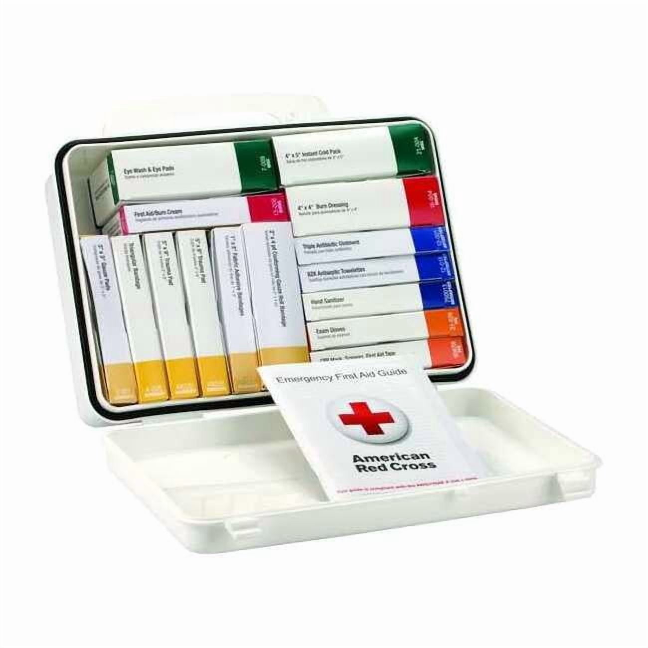 First Aid Kit and Housing, Plastic 84 Components, 25 People Served 54764
