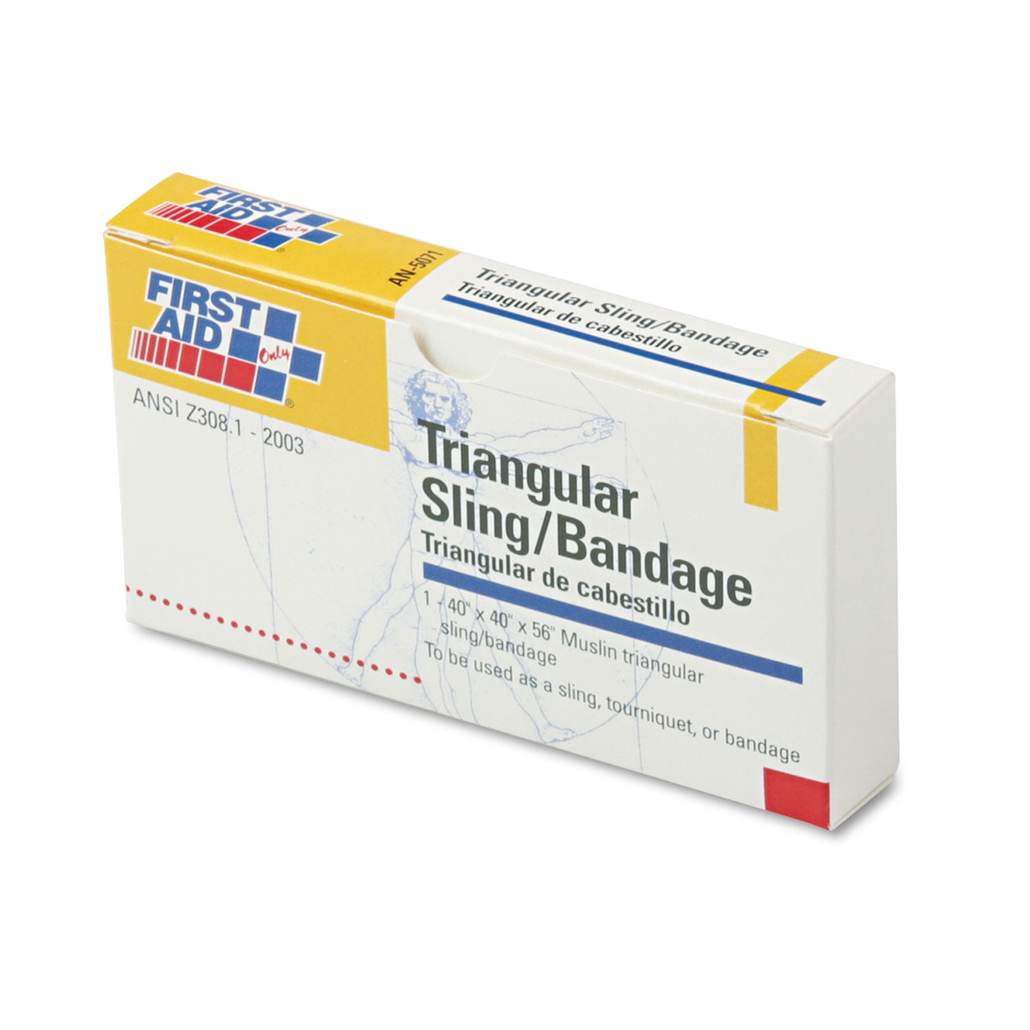 First-Aid Refill Sling/Tourniquet Triangular Bandages, 40 x 40 x 56, 10/Pack First-Aid Refill Sling/Tourniquet Triangular Bandages, 40 x 40 x 56, 10/Pack