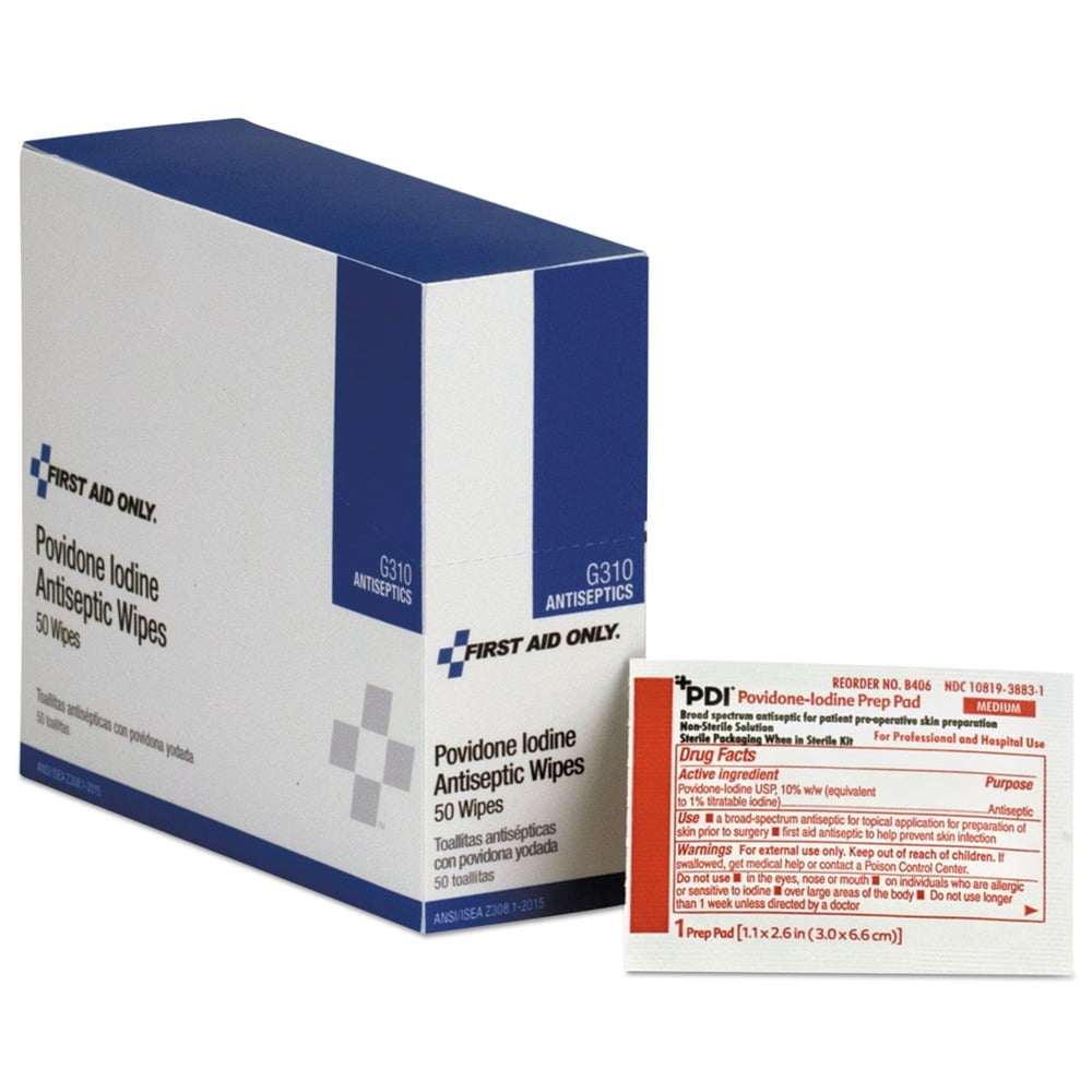 Refill for SmartCompliance General Business Cabinet, PVP Iodine, 50/Box Refill for SmartCompliance General Business Cabinet, PVP Iodine, 50/Box