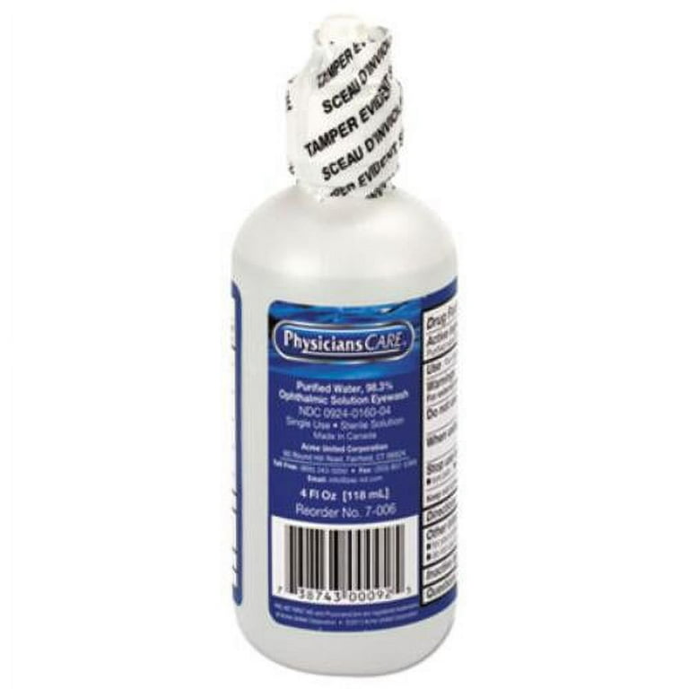 Refill for SmartCompliance General Business Cabinet, 4 oz Eyewash Bottle Refill for SmartCompliance General Business Cabinet, 4 oz Eyewash Bottle