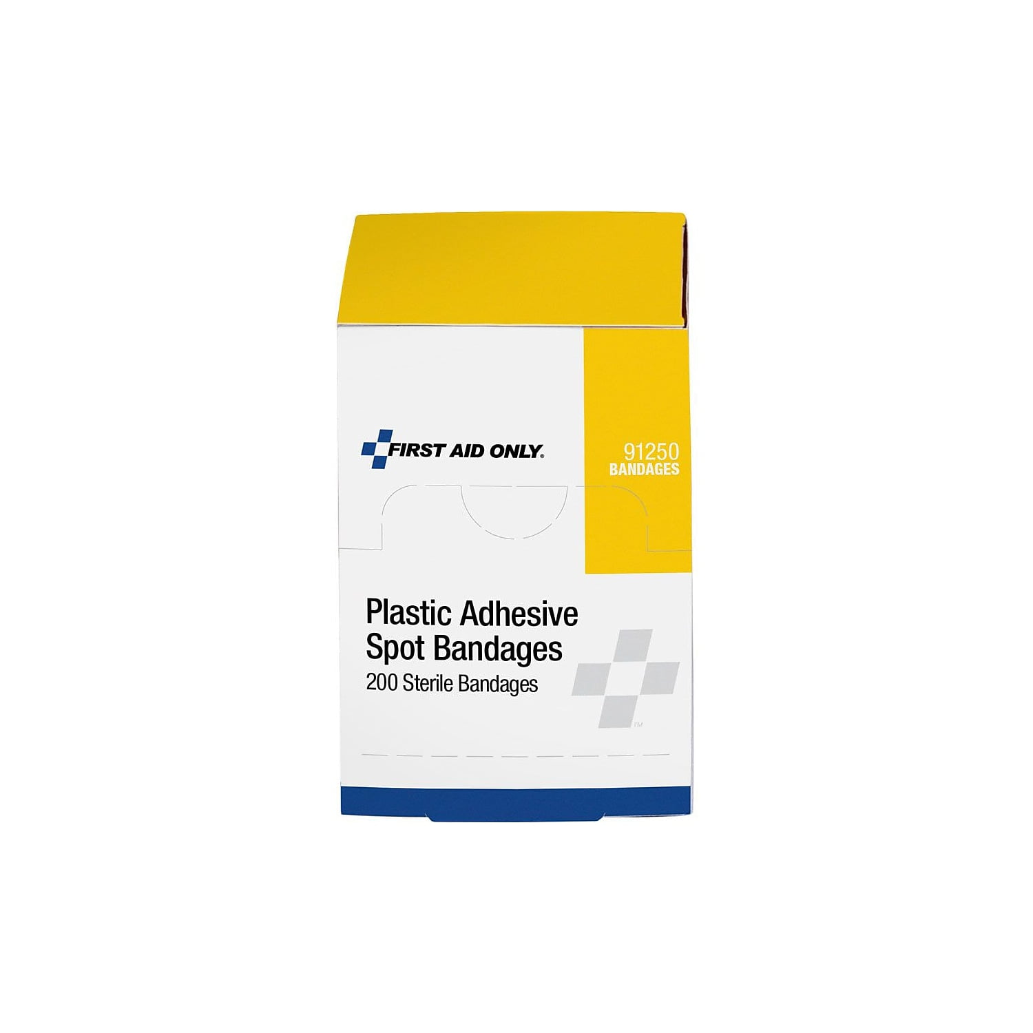 First Aid Only Plastic Spot Adhesive Bandages 200/Pack (91250) 91250-020