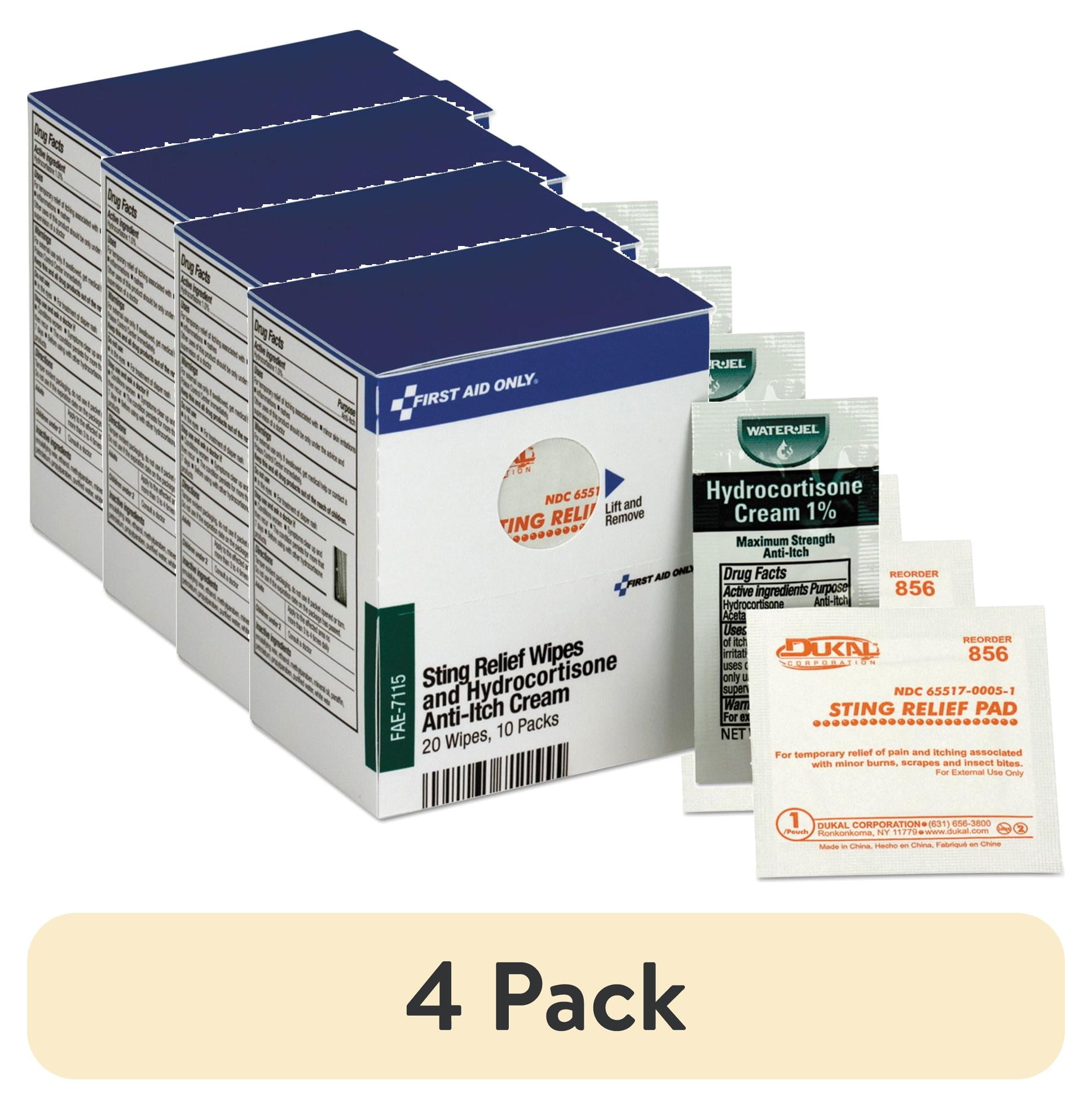 Refill for SmartCompliance Cabinet, 20 Sting Relief Wipes, 10 Hydrocortisone Packs Refill for SmartCompliance Cabinet, 20 Sting Relief Wipes, 10 Hydrocortisone Packs