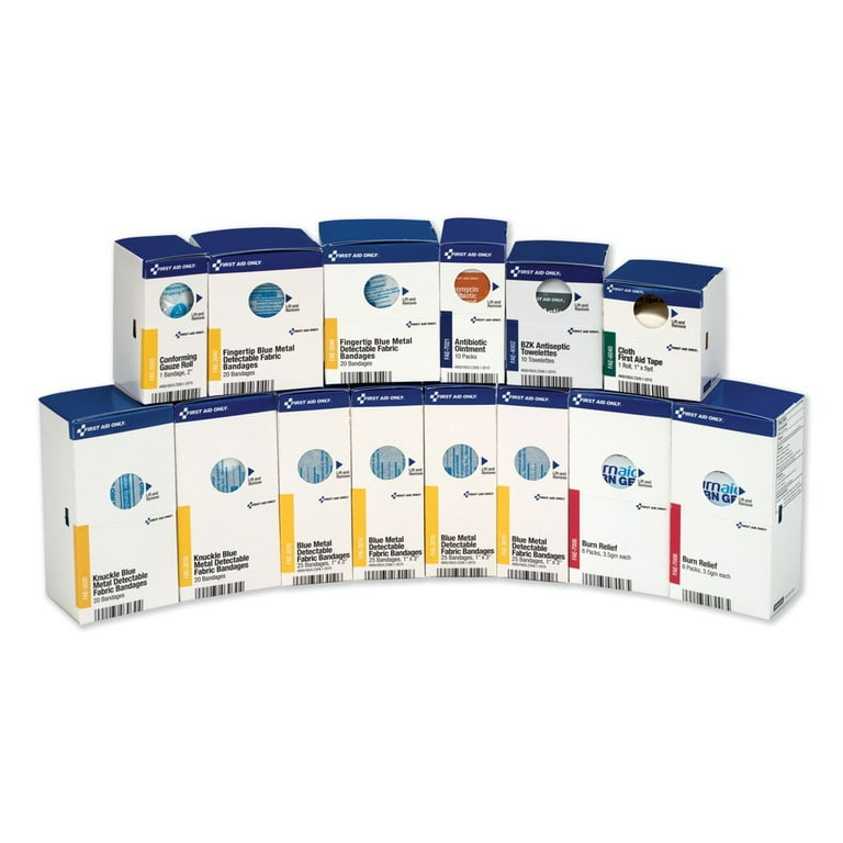 SmartCompliance Restaurant First Aid Cabinet Refill, 214 Pieces SmartCompliance Restaurant First Aid Cabinet Refill, 214 Pieces