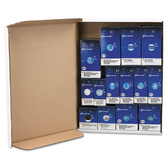 First Aid Only SmartCompliance Restaurant First Aid Cabinet Refill, 214-Pieces -FAOFAE8010