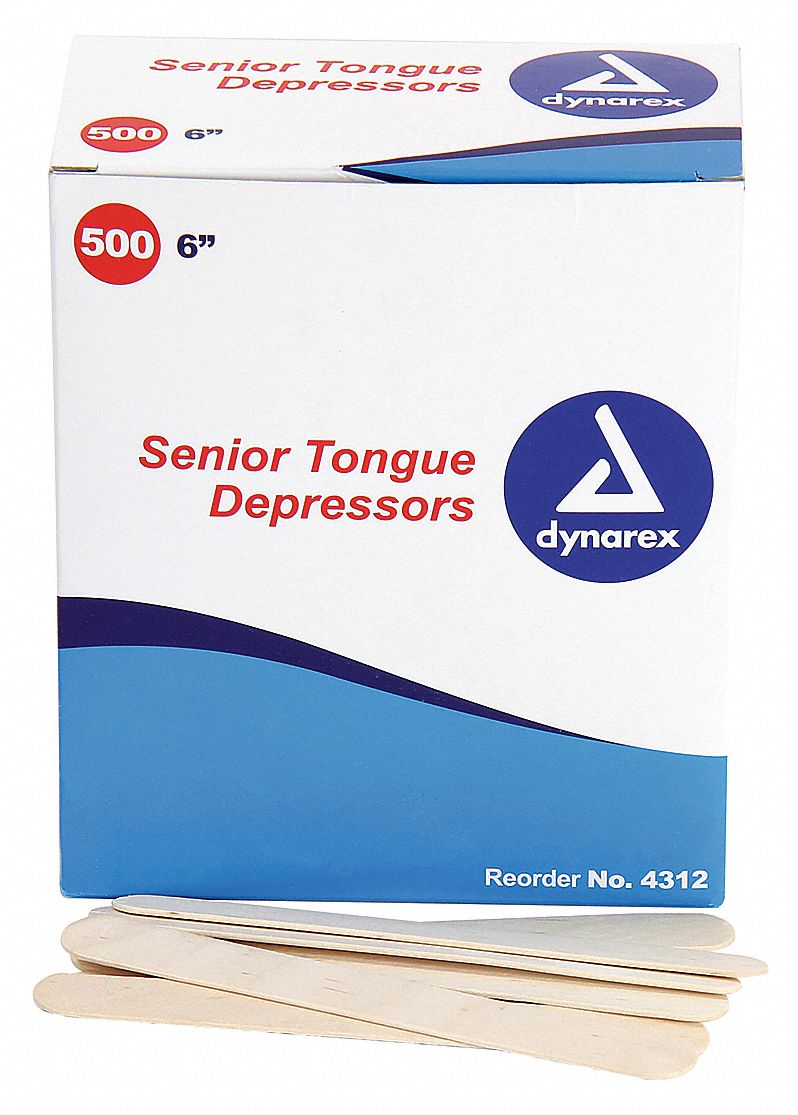 First Aid Only Tongue Depressor,NonSterile,5/8"W,PK500 25900