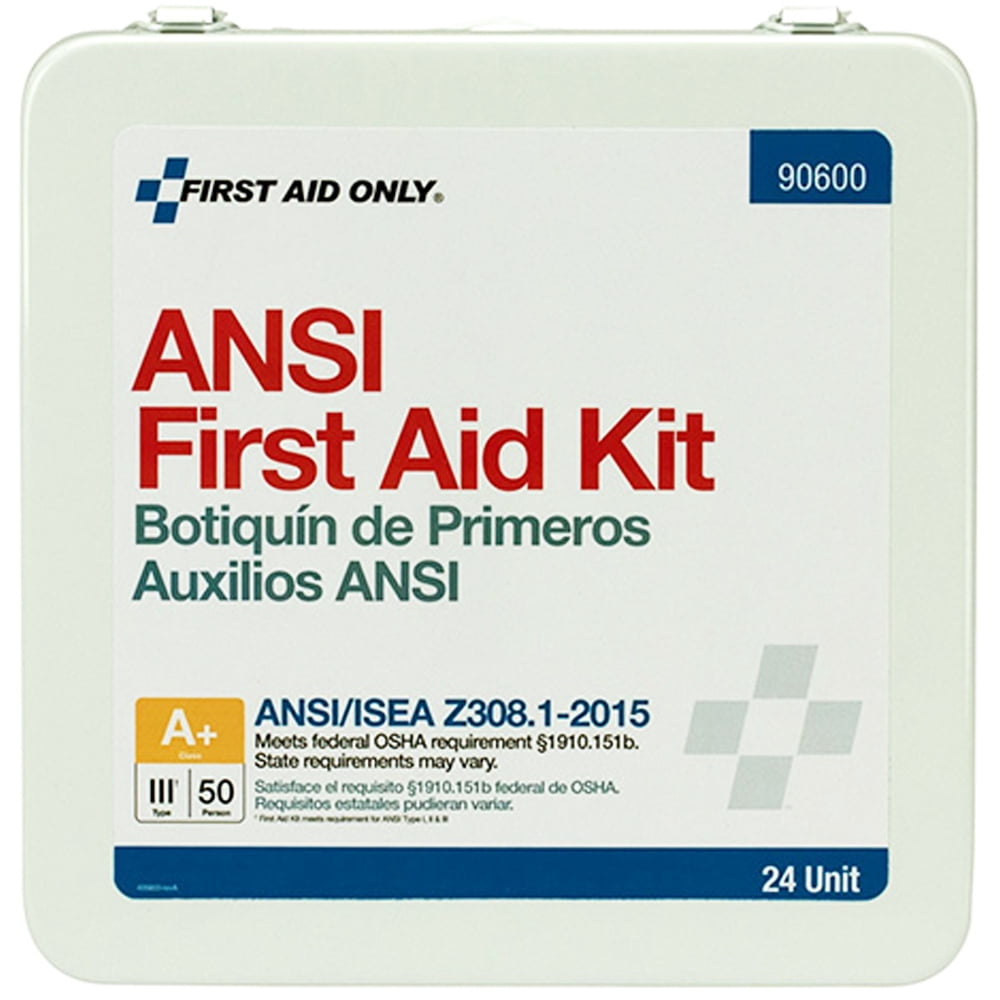 First Aid Only Unitized ANSI Class A Weatherproof First Aid Kit for 50 People, 24 Units
